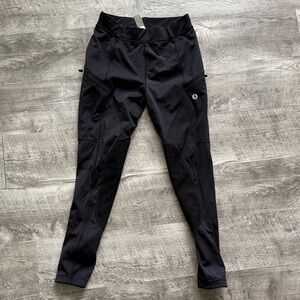 Girls' Black Riding Tights Size M